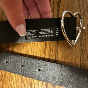 Brandy Melville Black Heart Belt